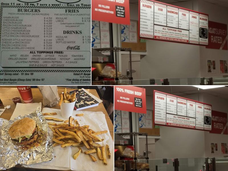 Five Guys Menu