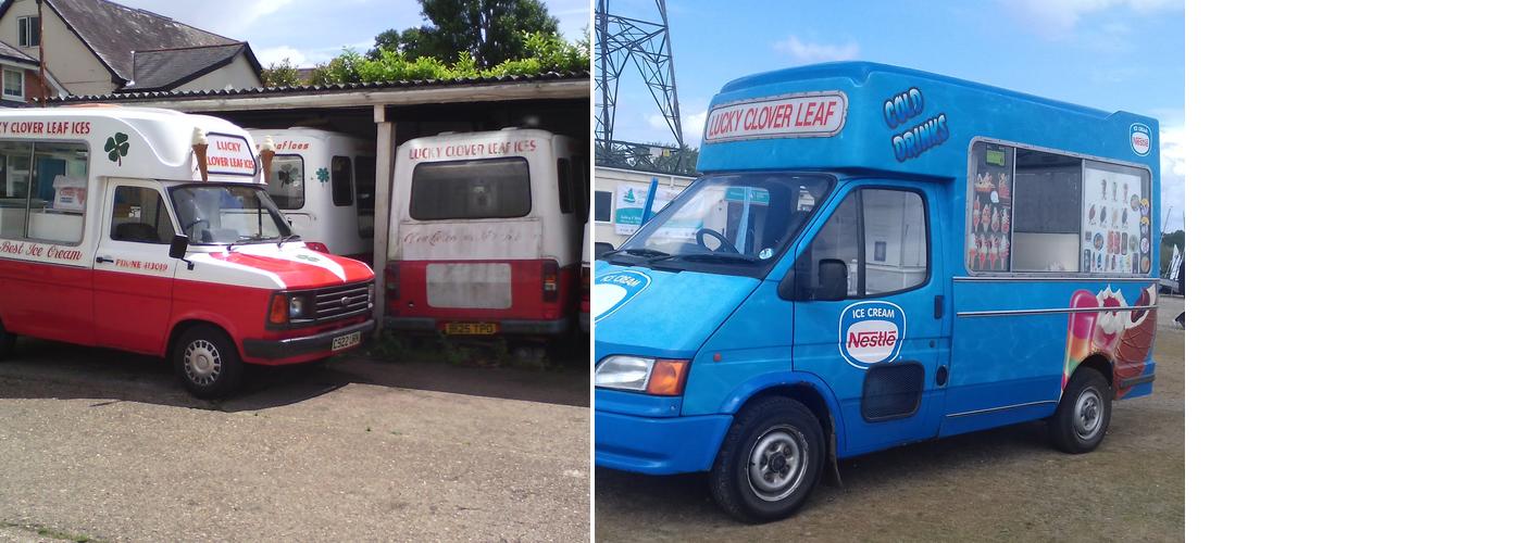 Lucky Clover Leaf ice cream and catering