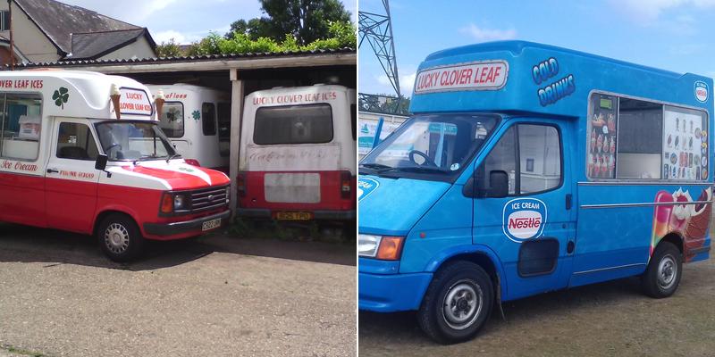 Lucky Clover Leaf ice cream and catering