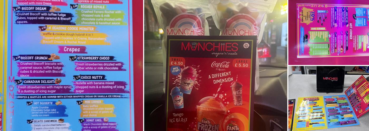 Munchiies Desserts ice cream Menu