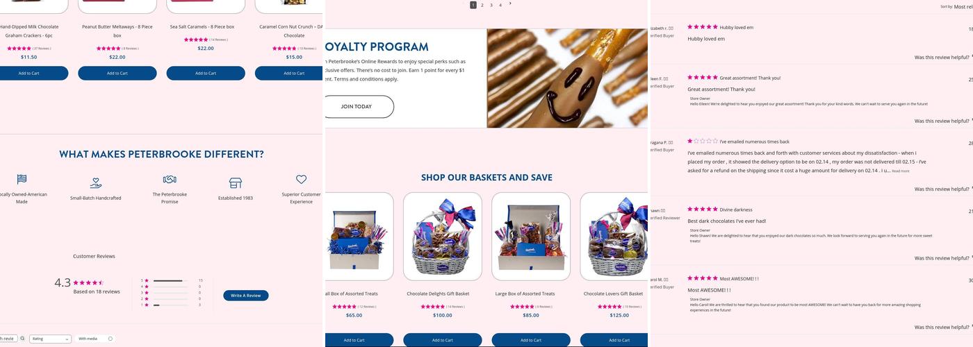 Peterbrooke Chocolatier Hodges Blvd. Menu