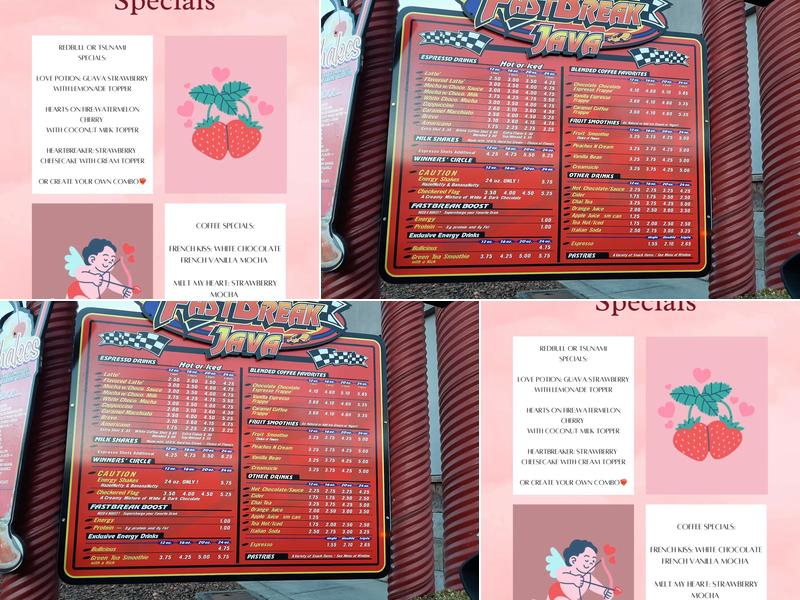 Fastbreak Java Menu