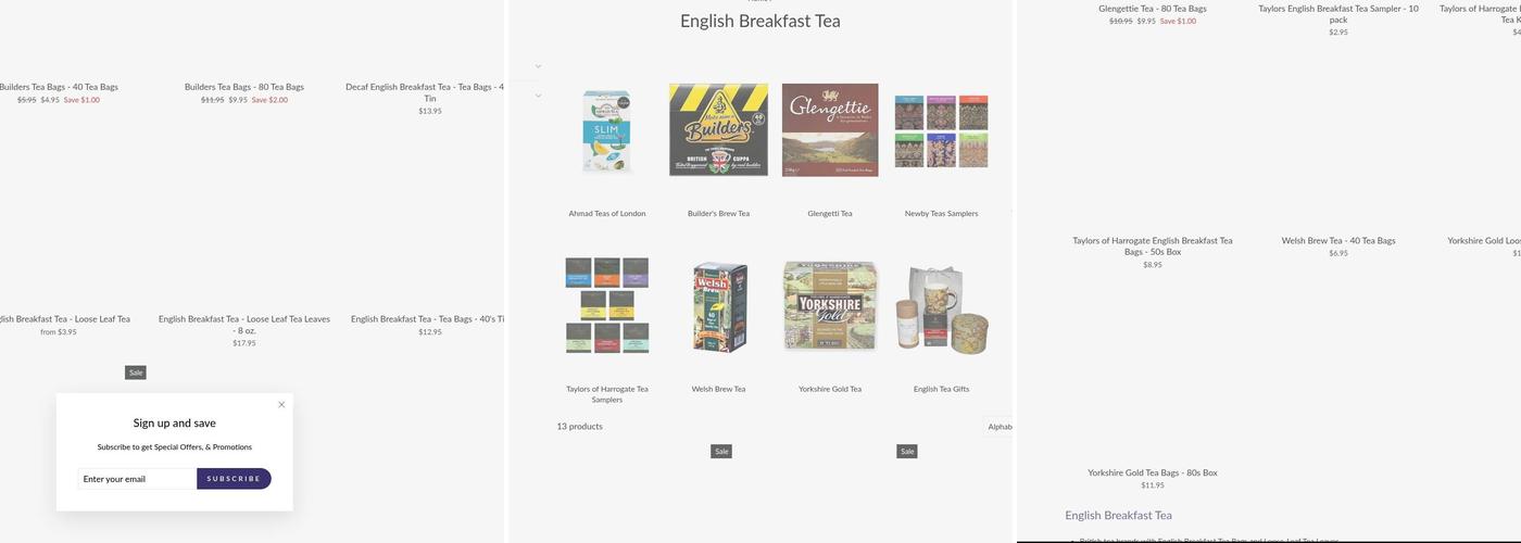Blue Moon Tea Menu