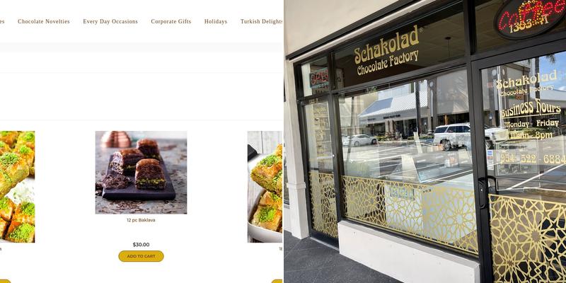 Schakolad Chocolate Factory Menu