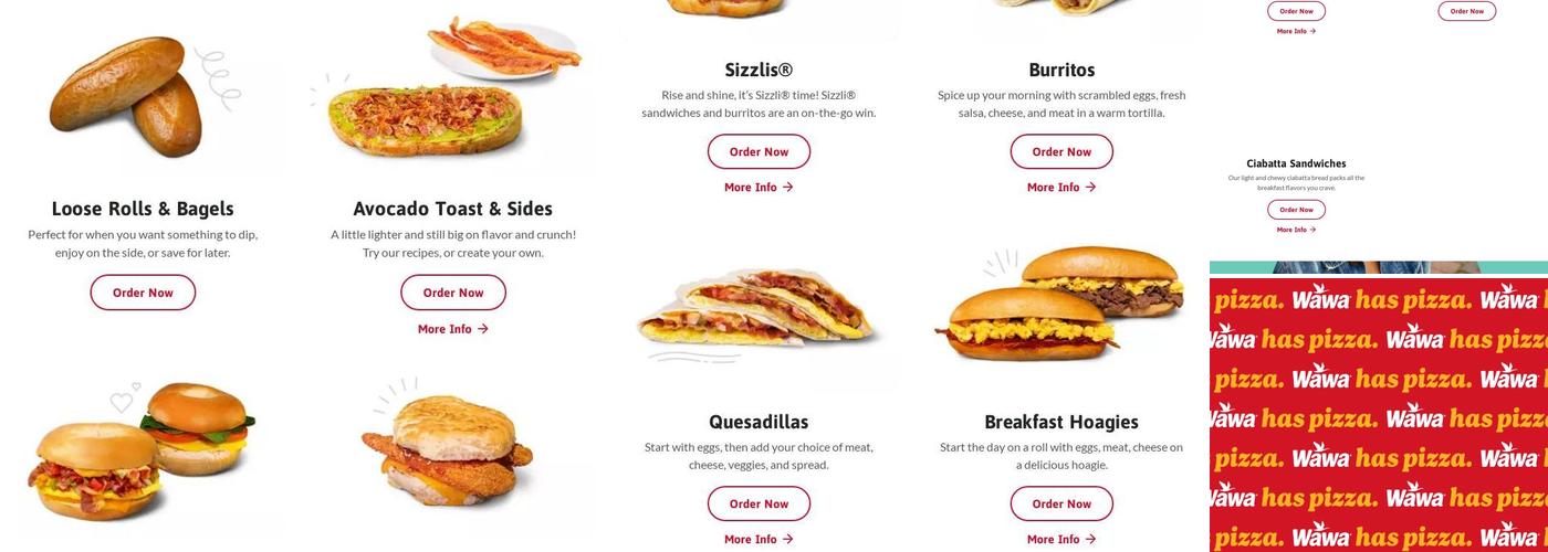 Wawa Menu