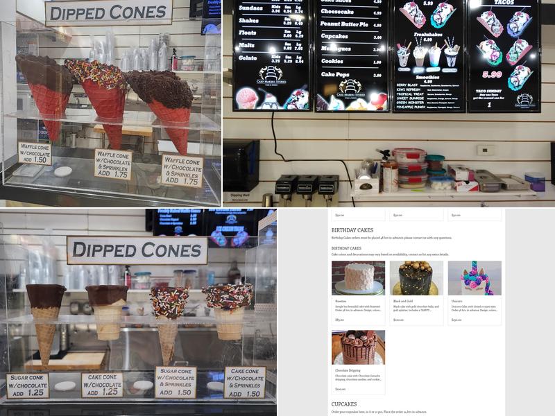 Cake Makers Studio Menu