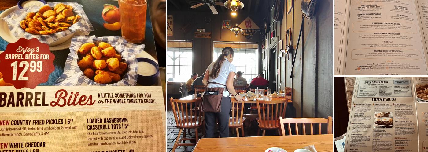 Cracker Barrel Old Country Store Menu