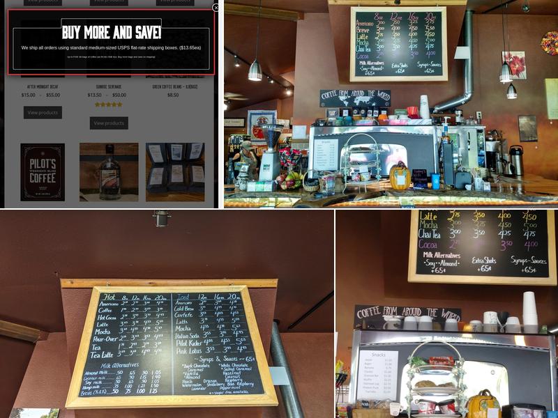 Monroe Coffee Co. Menu