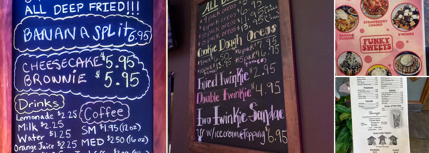 Funky Sweets Menu