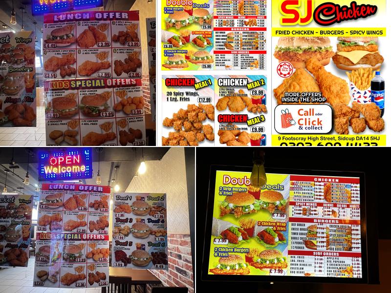 SJ Chicken Menu