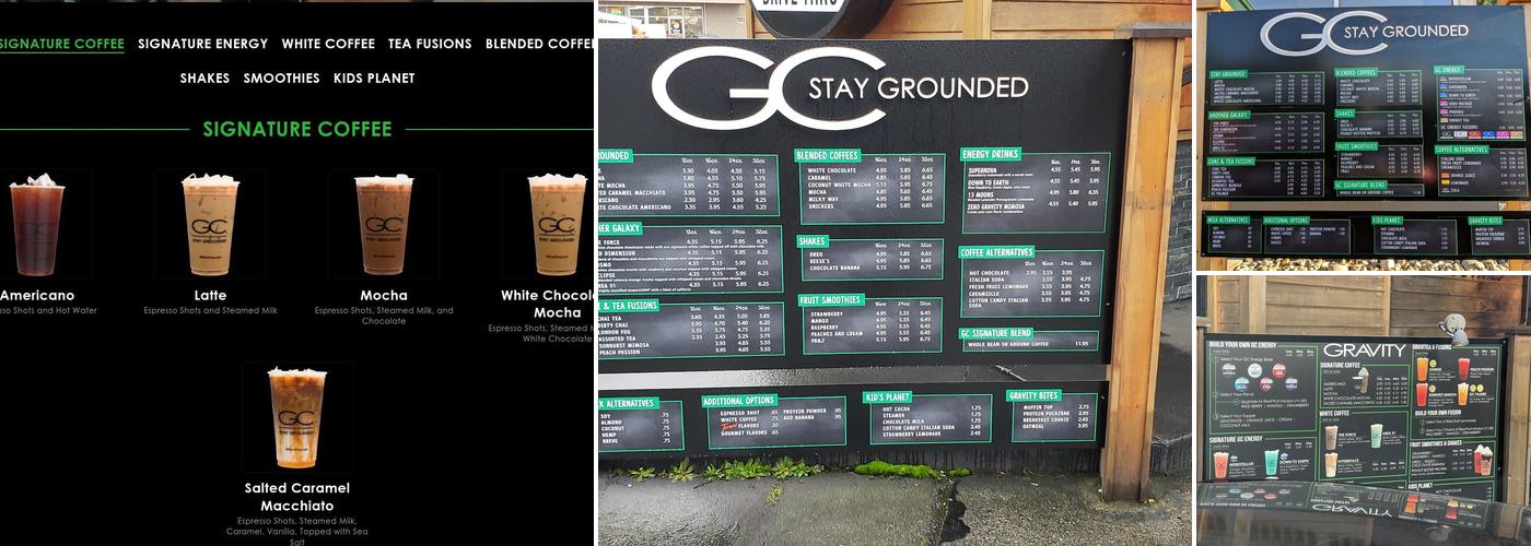 Gravity Coffee Menu