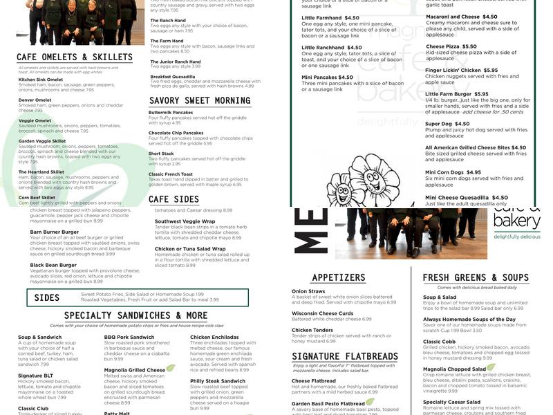 Lambs Farm Sugar Maple Country Store Menu