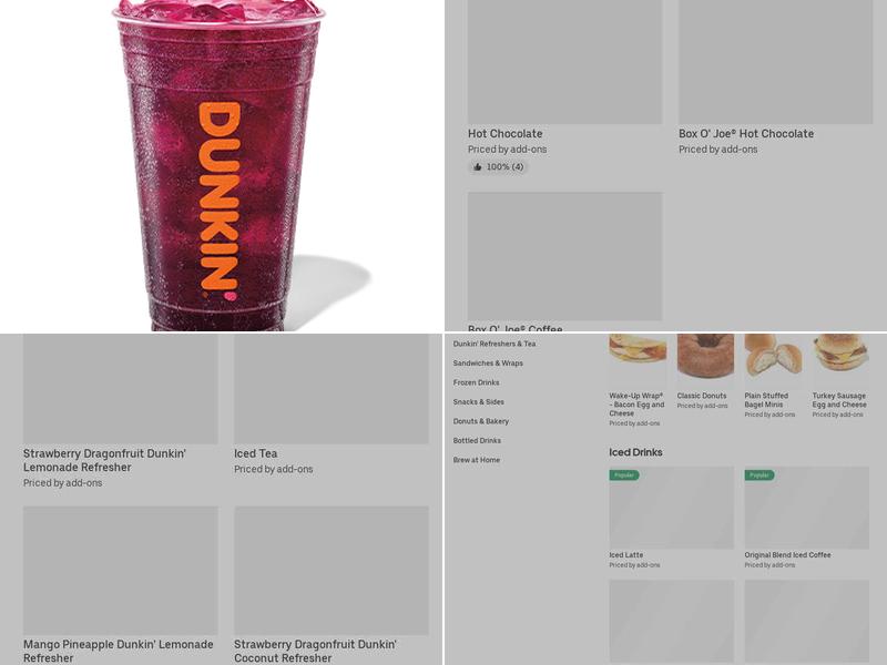 Dunkin' Menu