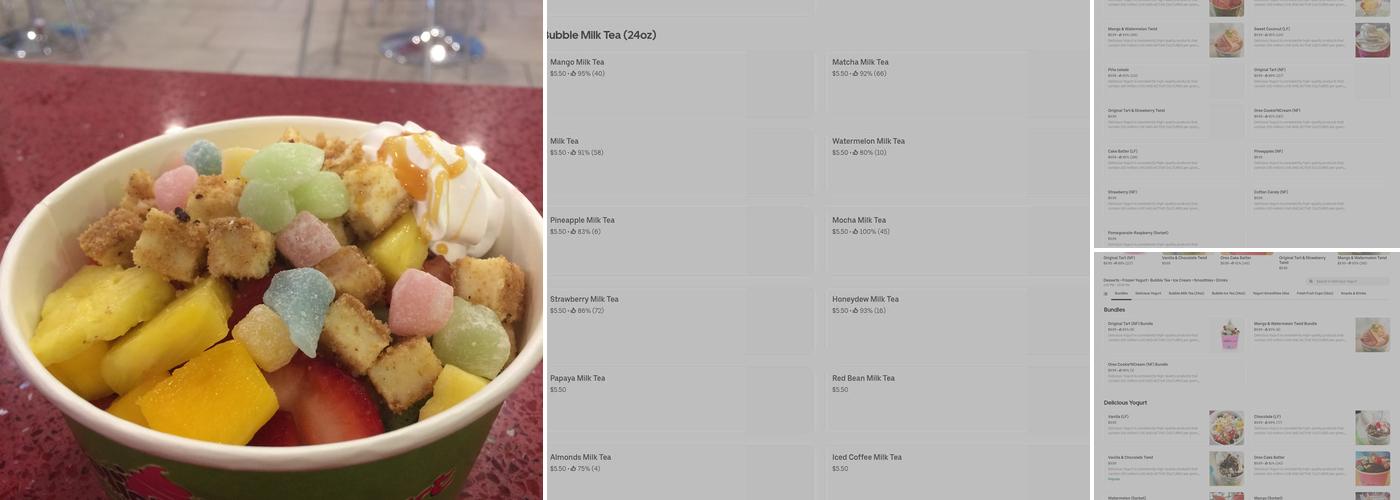 Delicious Yogurt Menu