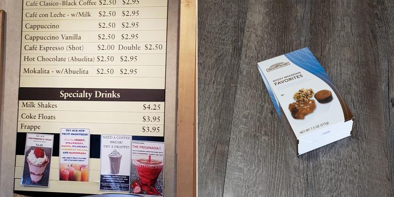 Rocky Mountain Chocolate Menu