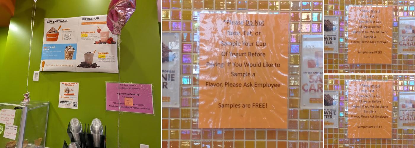 Orange Leaf Menu