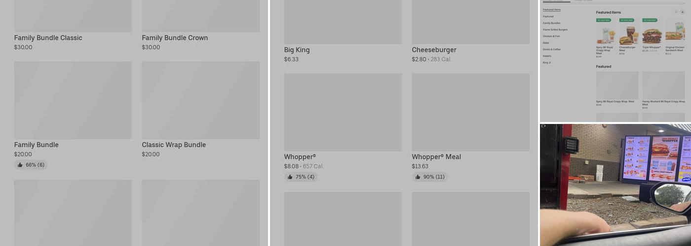 Burger King Menu