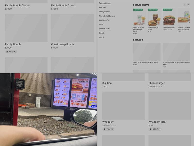 Burger King Menu