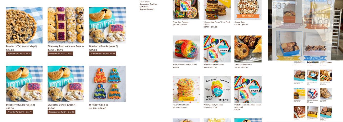 Michael's Cookie Jar Menu