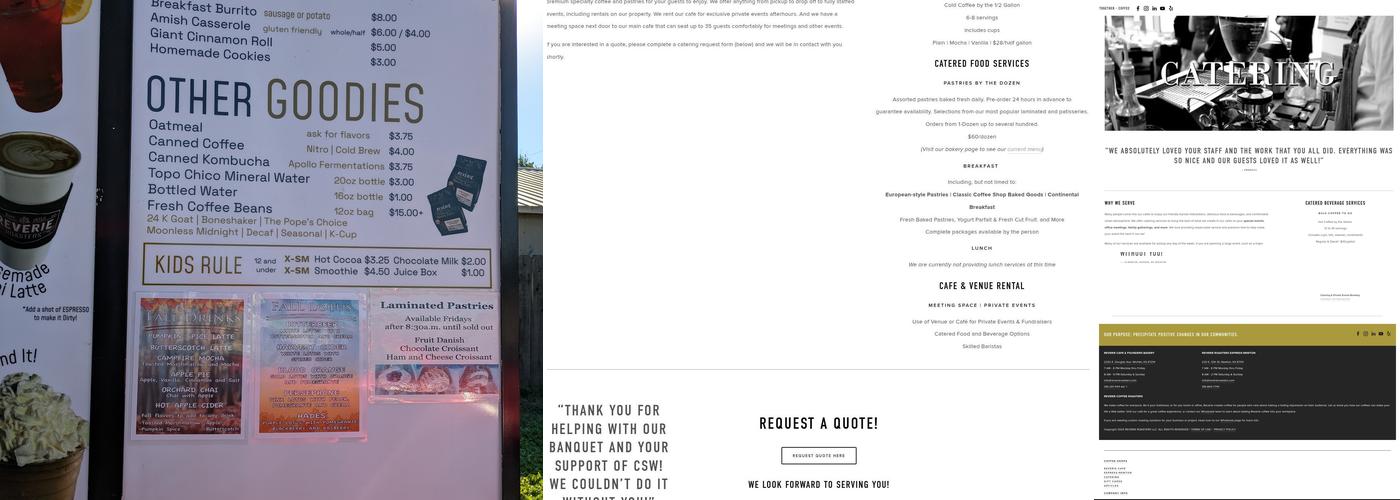 Reverie Roasters Express Menu