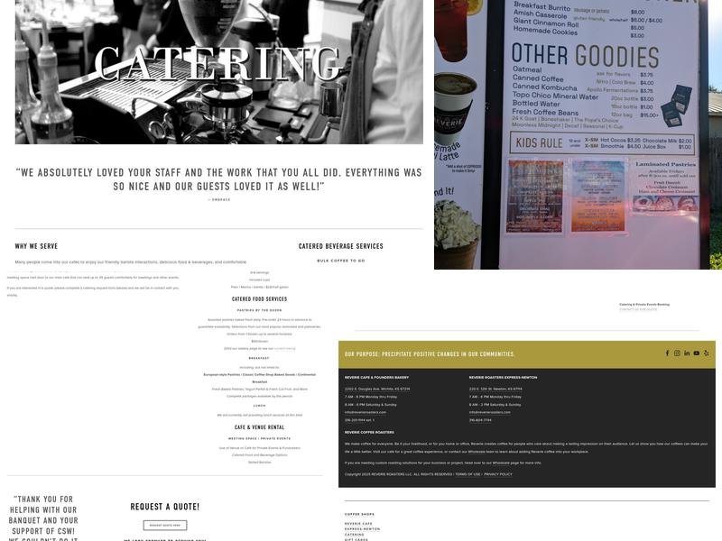 Reverie Roasters Express Menu