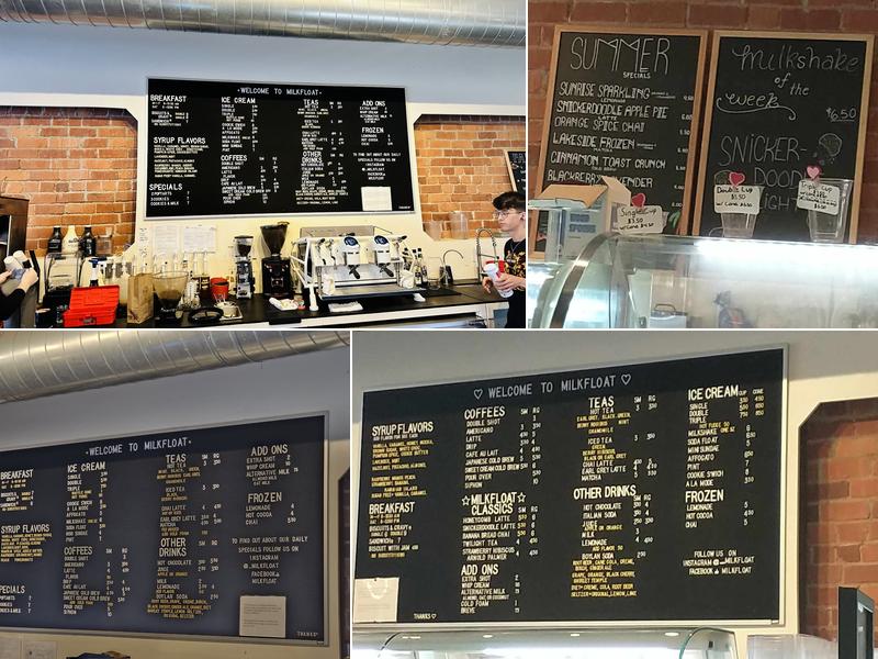 Milkfloat Menu