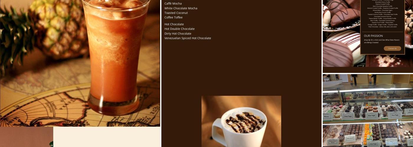 Chocolate Passion Menu