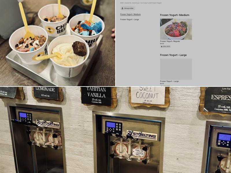 Chiller Bee Frozen Yogurt Menu