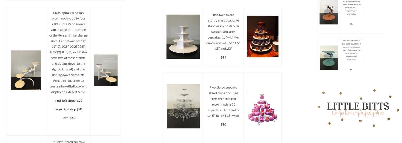 Little Bitts Shop Menu