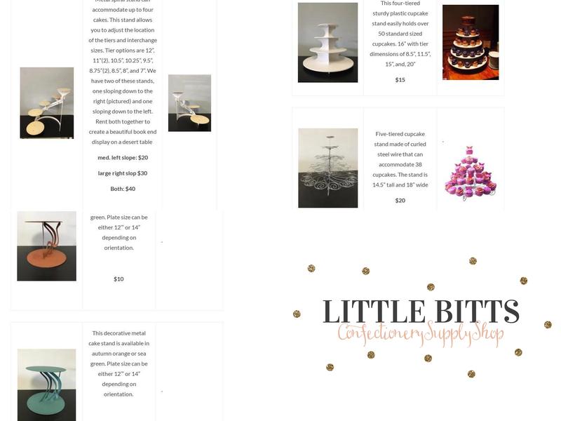 Little Bitts Shop Menu