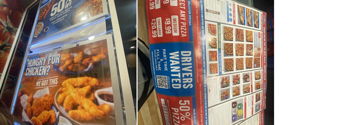 Domino's Pizza - Greenock Menu
