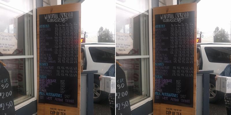 Windmill Espresso Menu