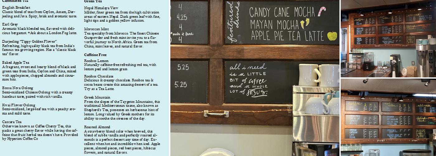 The Common Cup Menu