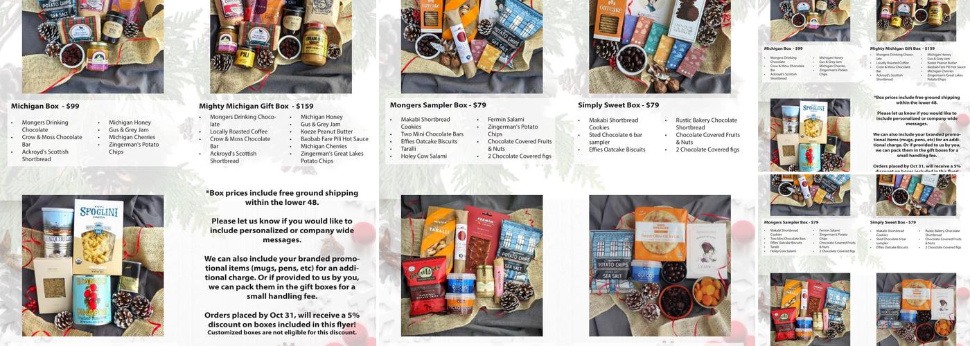 Mongers' Provisions Menu