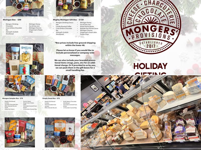 Mongers' Provisions Menu