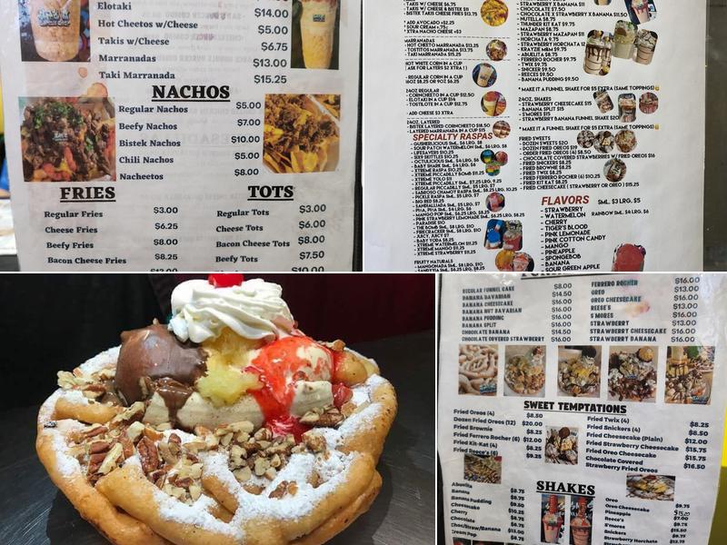 Sab's Candy Shop Menu