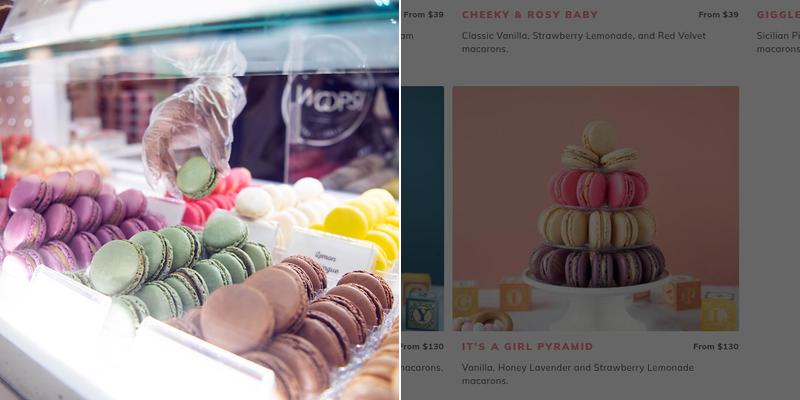 Woops! Macarons & Gifts (Burlington Mall) Menu