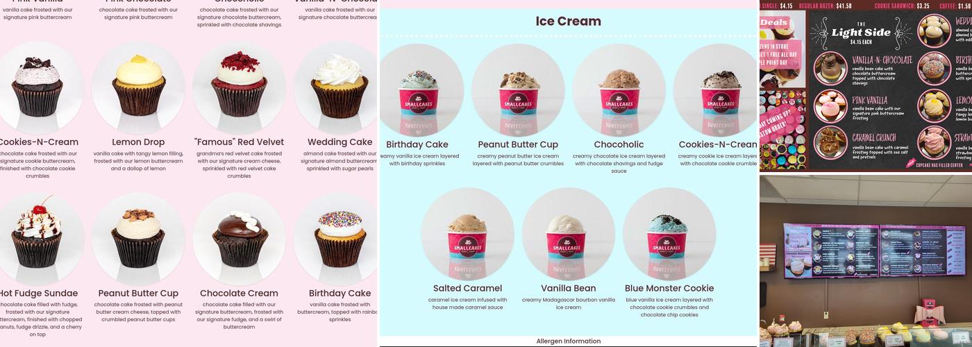 Smallcakes Menu