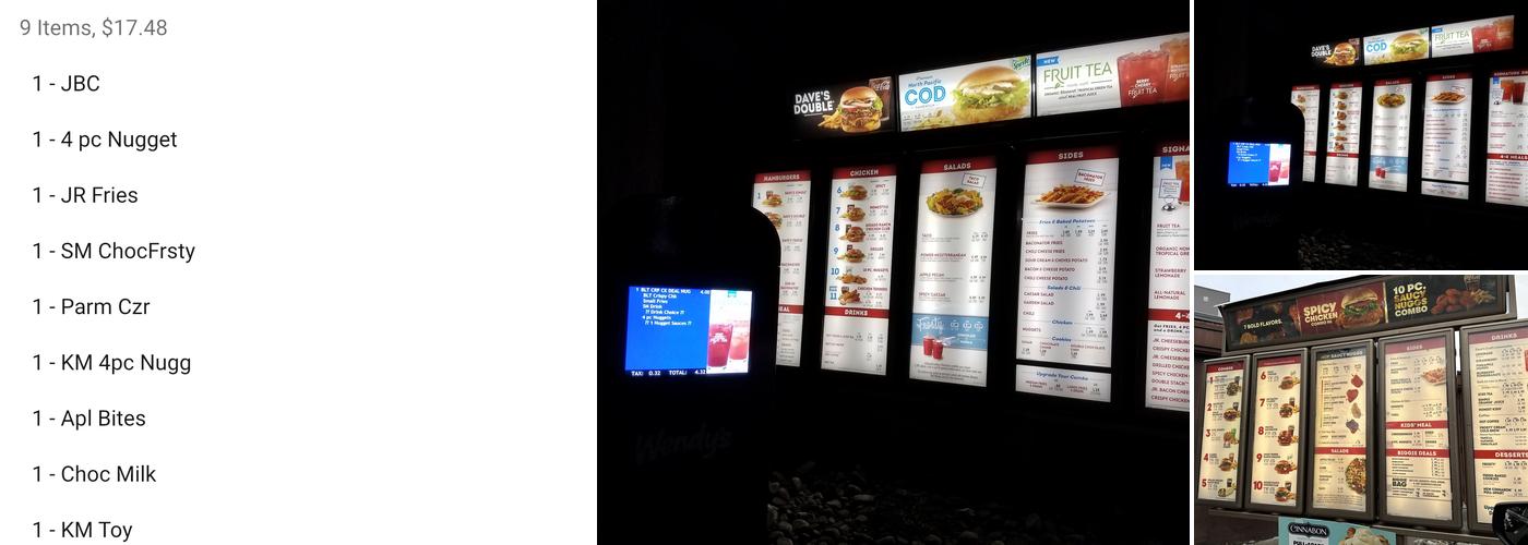 Wendy's Menu