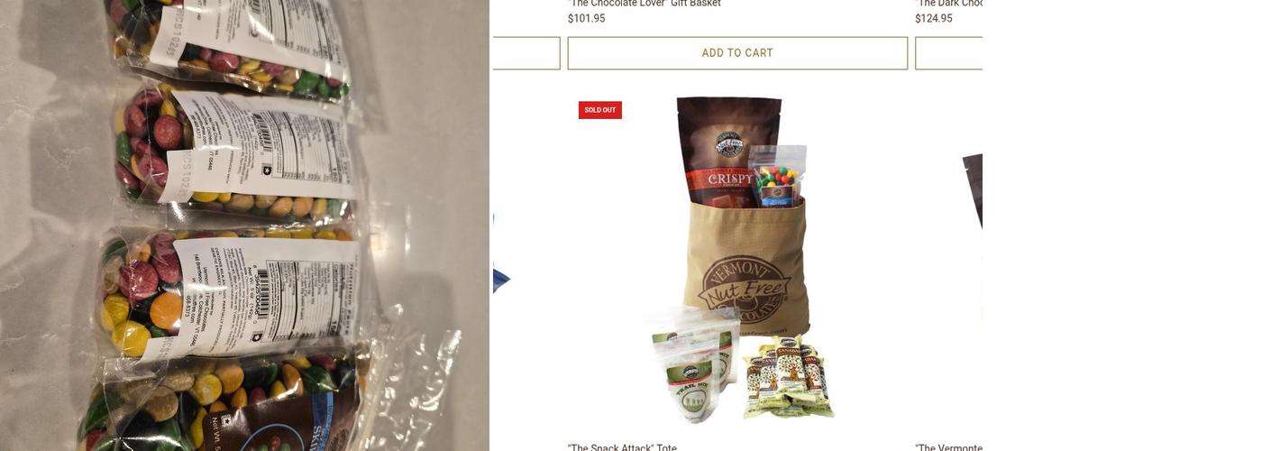 Vermont Nut Free Chocolates Menu