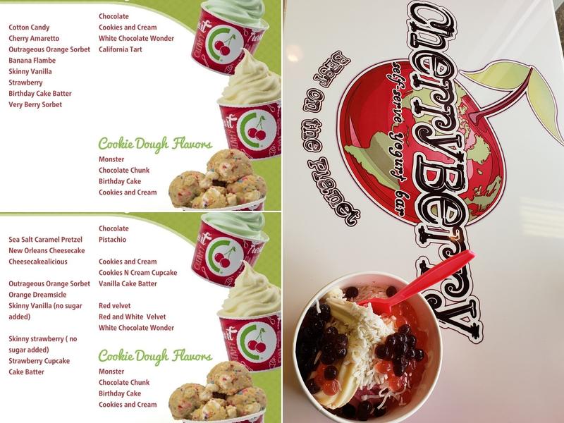 Cherry Berry Yogurt Bar Menu