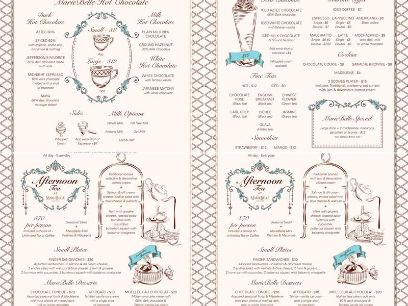 Mariebelle Menu