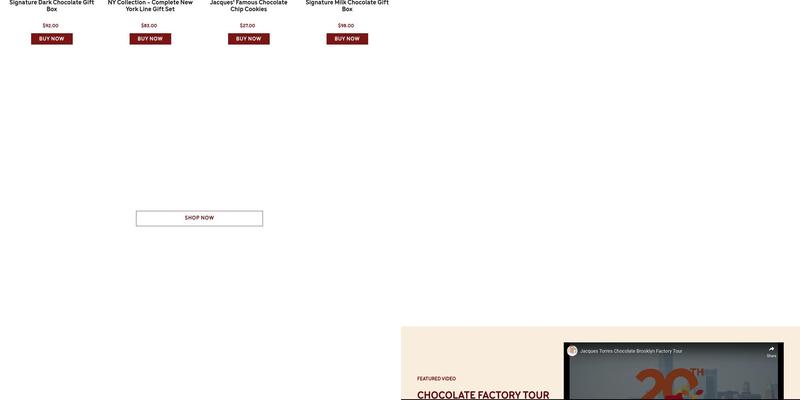 Jacques Torres Chocolate - Dumbo Menu