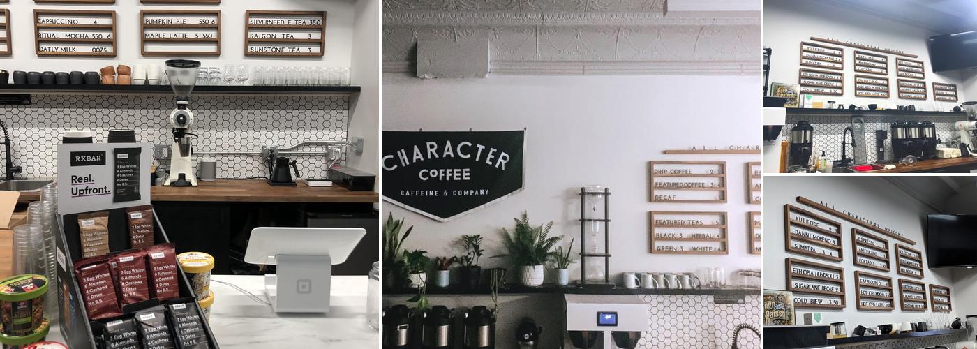 Character Coffee Menu