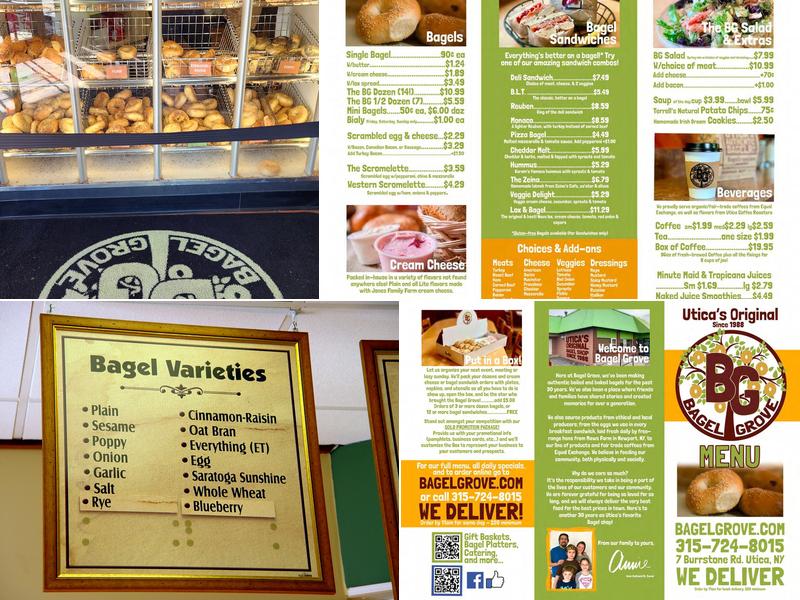 Bagel Grove Menu