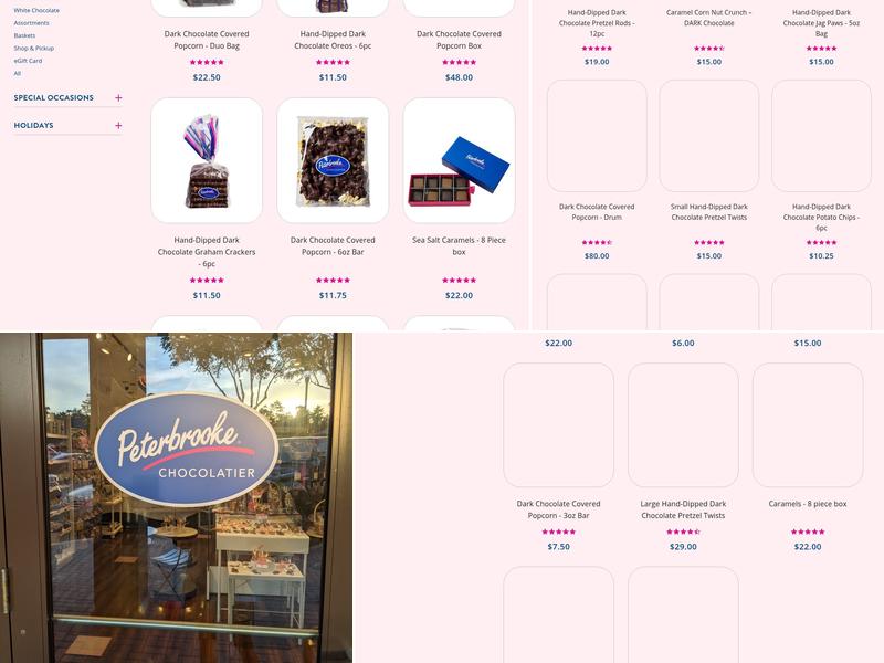 Peterbrooke Chocolatier Julington Creek Menu