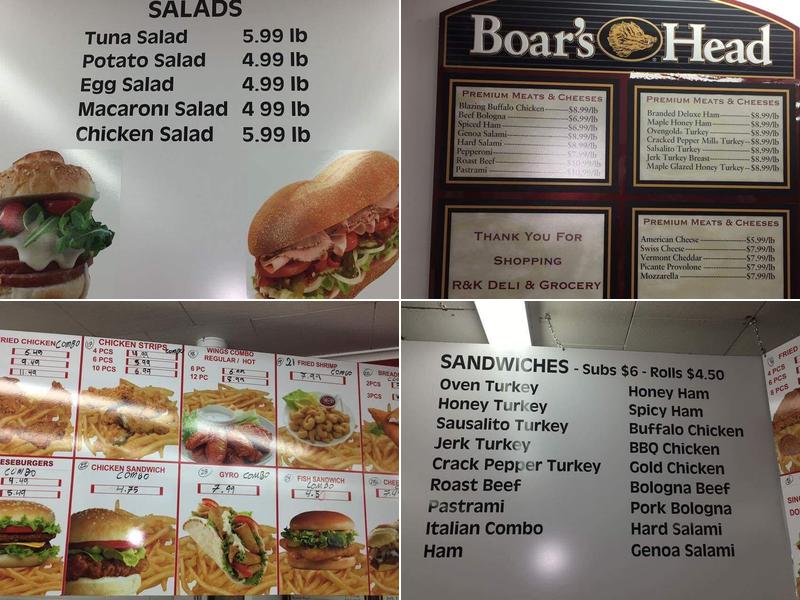 Dalleos Menu