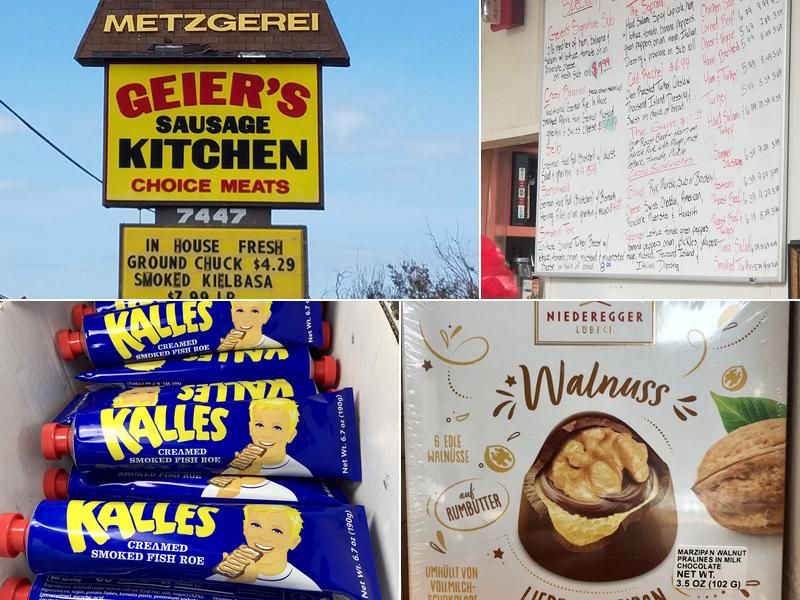 Geier's Sausage Kitchen Menu