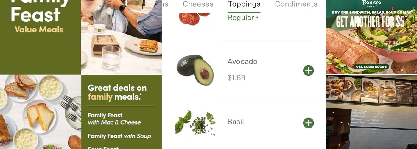 Panera Bread Menu