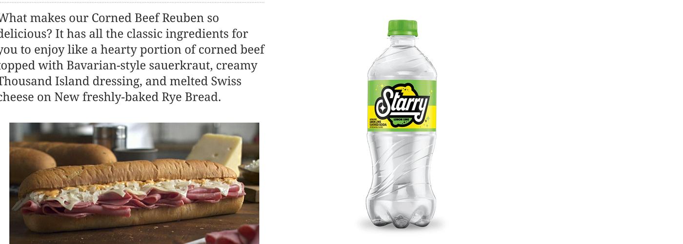 Subway Menu